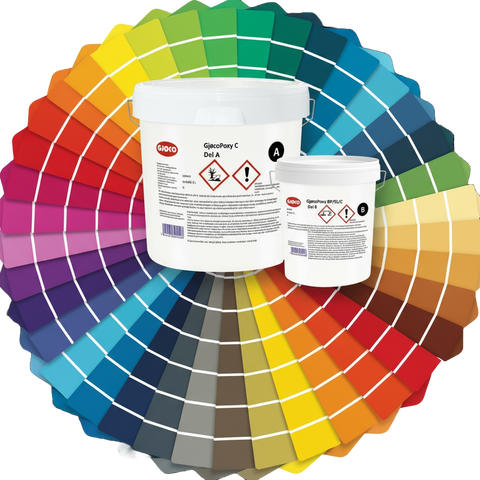 Gjøco Poxy C TIX Kit inklusive härdare 14,8kg VALFRI KULÖR