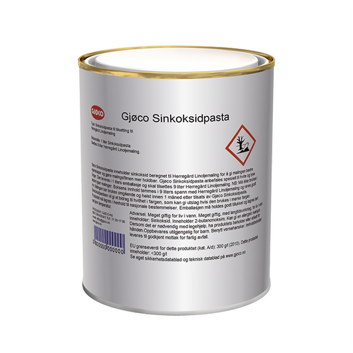 Gjøco Zinkoxidpasta - 1L (till Linoljefärg)