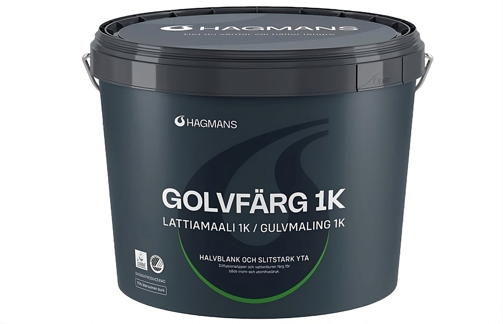 Hagmans Golvfärg 1K Matt - Vit. Nyhet från Hagmans