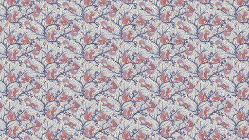 Reveal Tapet Squirrel Oak - Blue