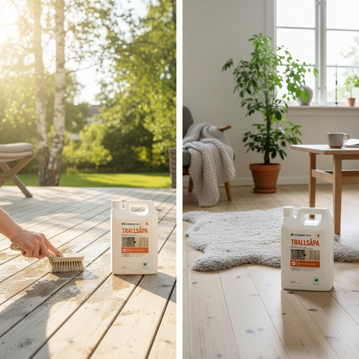 Biokleen Trallsåpa – tralldäck ute och trägolv inne