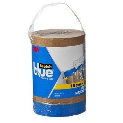 En bild på 3M Scotchblue™ förtejpat maskeringspapper refill 180mm x 25m på Färggrossen.nu