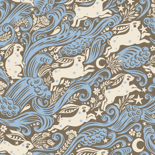 Reveal Tapet Celestial Sea Rabbit - half d- Cobalt