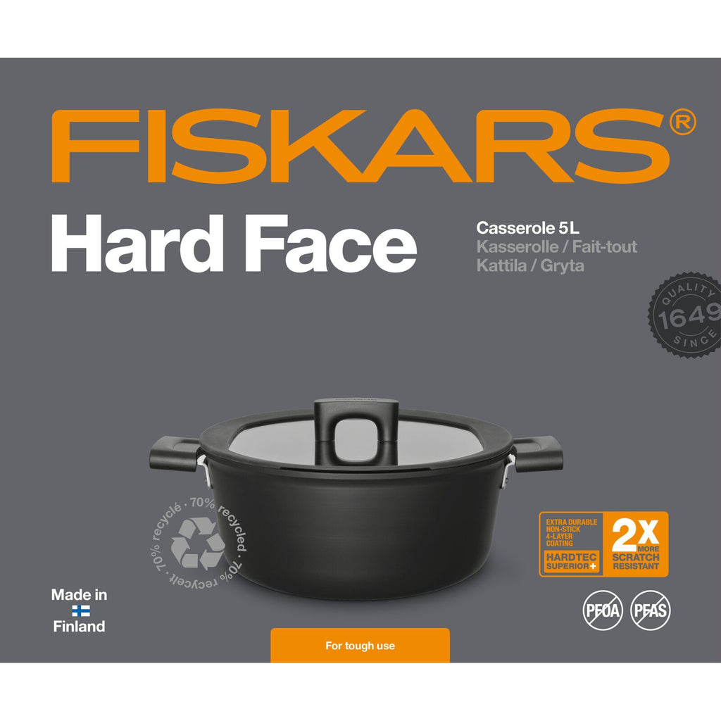 Fiskars Hard Face gryta 5 L/26cm