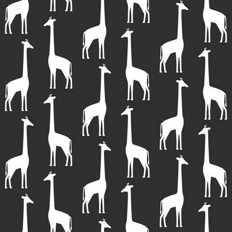 ESTAHOME tapet giraffer - svart och vitt