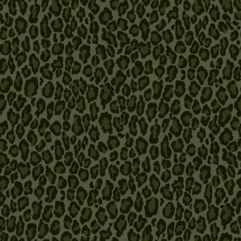 ESTAhome tapet leopardskinn - mörkgrönt