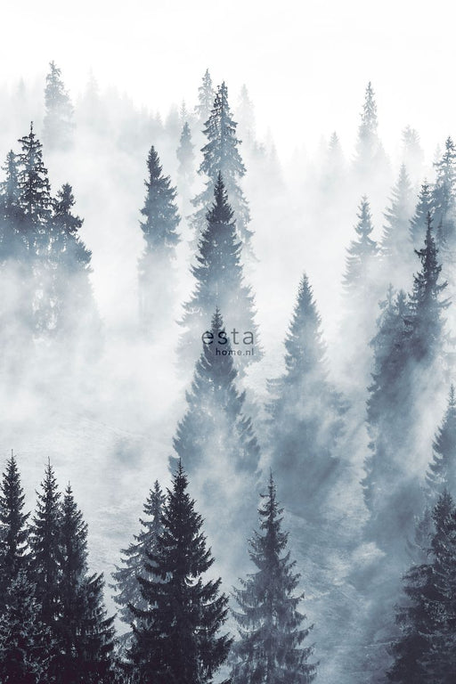 ESTAhome fototapet dimmig skog - grönt