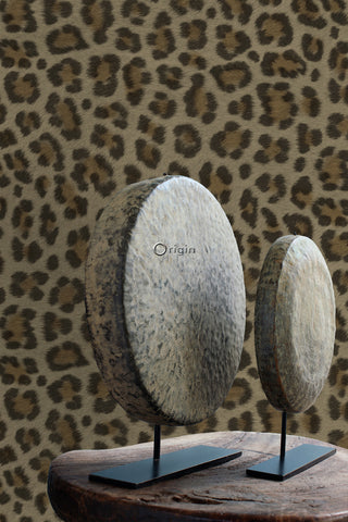 Origin tapet leopardskinn - brunt och beige