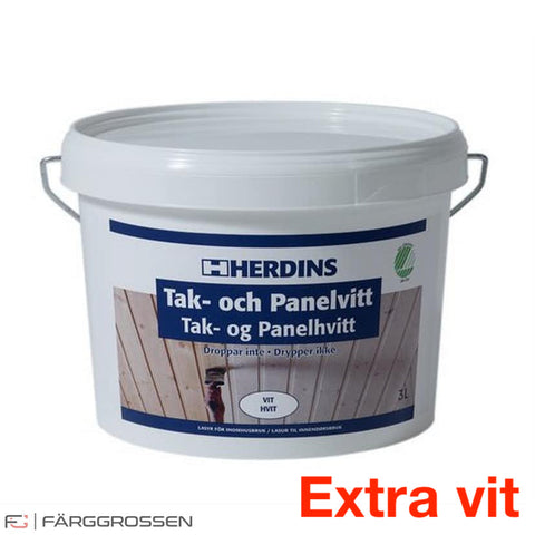 Herdins Tak- & Panelvitt Extra Vit