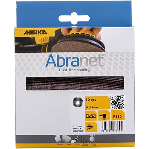 MIRKA ABRANET SLIPNÄT RONDELL - 125mm Ø 10/Pack Passar bl.a. Mirka Deros.