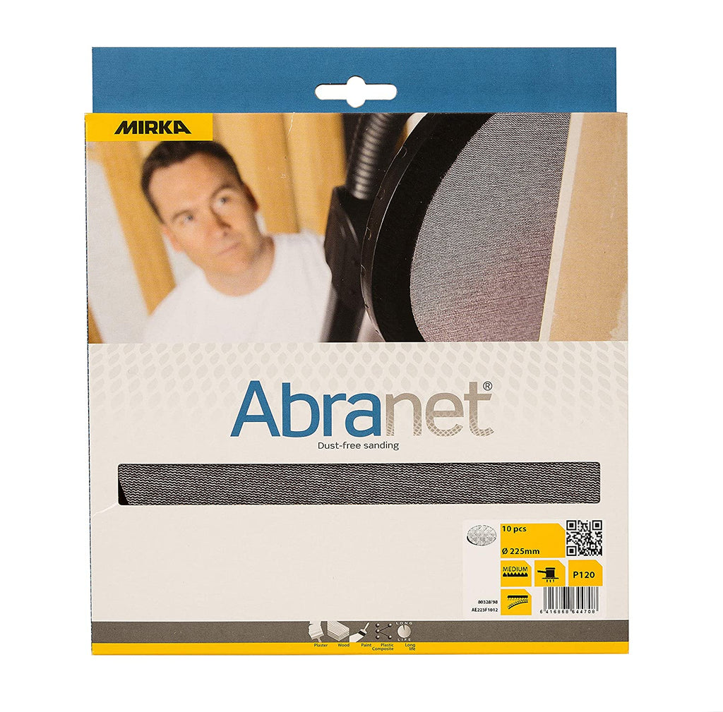 MIRKA ABRANET SPLIPRONDELL - 225mm 10/Pack Passar till bl.a. Mirka Leros.