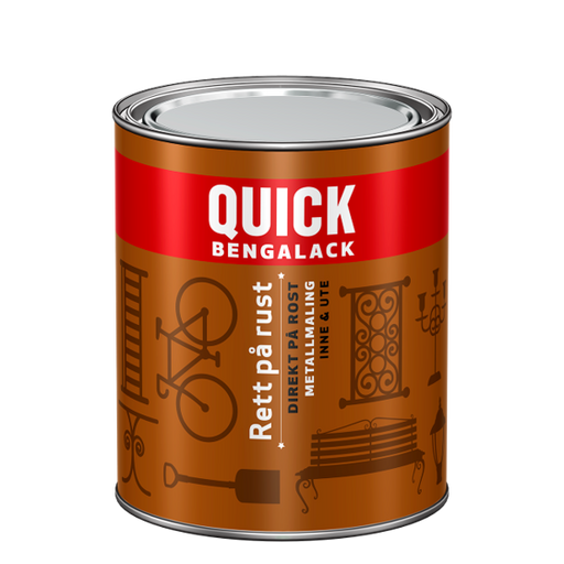En bild på Quick Bengalack Rett på rust Silkematt, Färd kulör på Färggrossen.nu