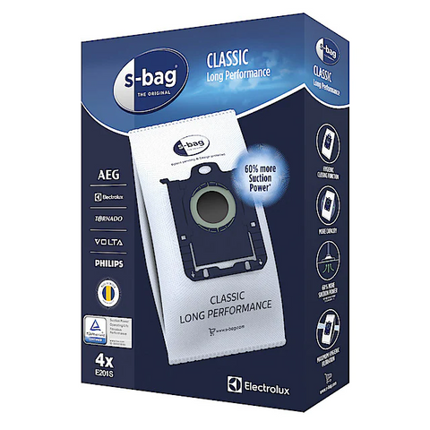 Dammsugarpåse S-Bag E201S Electrolux 4-pack