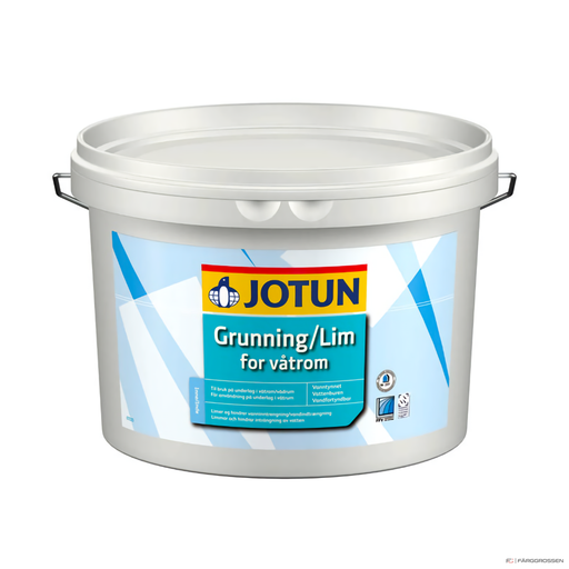 En bild på JOTUN GRUNDNING OCH LIM FÖR VÅTRUM på Färggrossen.nu