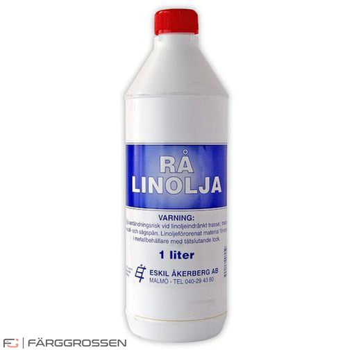 En bild på Linolja Rå i plastflaska på Färggrossen.nu